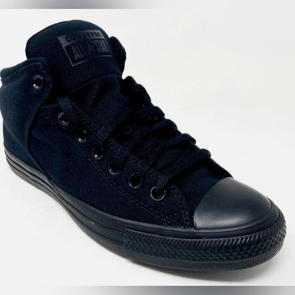 Converse Chuck Taylor High Street Hi 'Triple Black' Sneakers Size M8 W10 N/Box - Picture 4 of 12